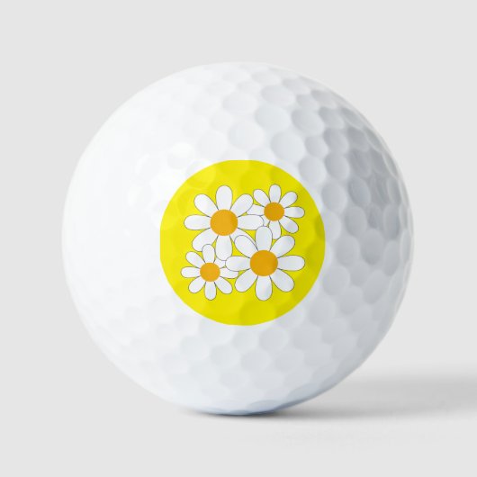 Helle und kühne Margerite Golfball (Vorderseite)