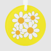 Helle und kühne Margerite Ornament (Rückseite)