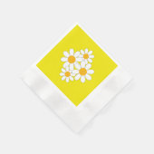Helle und kühne Margerite Serviette (Ecke)
