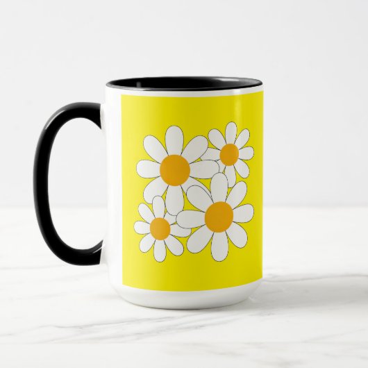 Helle und kühne Margerite Tasse (Links)