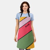 Helle und lebhafte Personalisierte Schürze (Getragen)