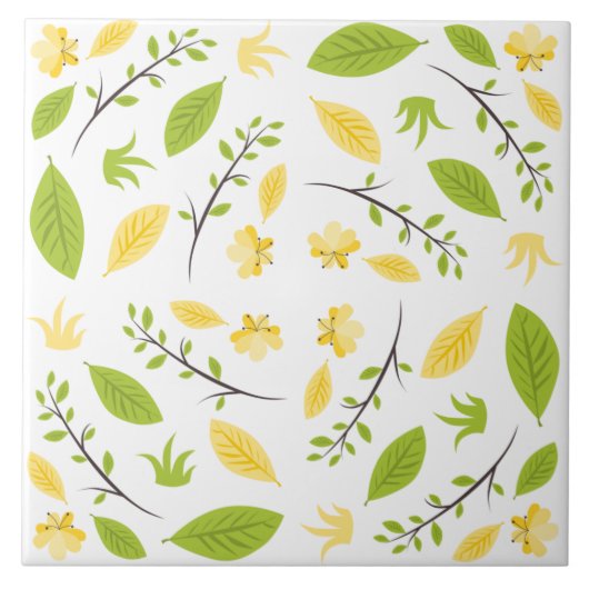 Helle und luftige Frühlingsmuster Fliese (Vorderseite)