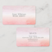 Helle und minimale exotische Art Visitenkarte (Vorne/Hinten)