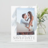 Helle und moderne Save the Date-Karte Date (Stehend Vorderseite)