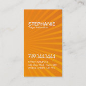 Helle und moderne Yoga-Visitenkarten Visitenkarte (Rückseite)