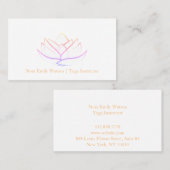 Helle und saubere Lotus-Blume-Visitenkarte Visitenkarte (Vorne/Hinten)