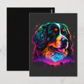 Helle und schöne Berner Sennenhund Postkarte (Vorne/Hinten)
