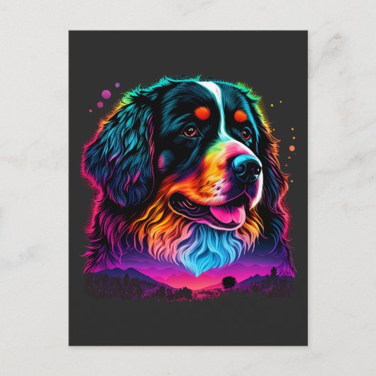 Helle und schöne Berner Sennenhund Postkarte (Vorderseite)