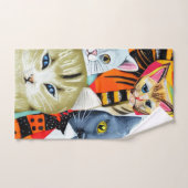 Helle und schöne Katzen Badhandtuch Set (Handtuch)