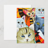 Helle und schöne Katzen Mitteilungskarte (Vorne/Hinten)