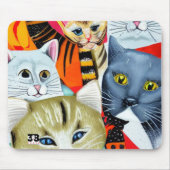 Helle und schöne Katzen Mousepad (Vorne)
