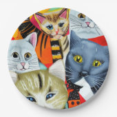 Helle und schöne Katzen Pappteller (Vorderseite)