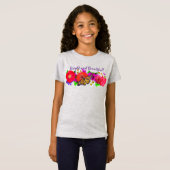 Helle und schöne Monarchschmetterlinge und Blume T-Shirt (Vorne ganz)