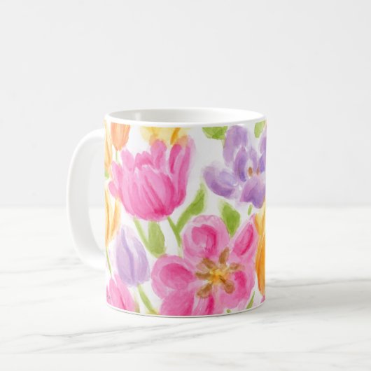 Helle und schöne Tulips-Tasse Kaffeetasse (Vorderseite Links)
