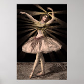 Helle und Shiny Ballerina Poster Print (Vorne)