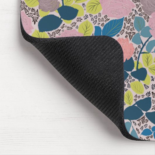 Helle und spielerische Rose Mäusematsch drucken Mousepad (Ecke)