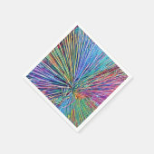 Helle und trendige Regenbogenfarben Papier Napkin Serviette (Ecke)
