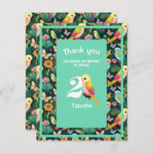 Helle und tropische Danksagungen an einen 2. Gebur Dankeskarte (Vorne/Hinten)