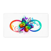 Helle Unendlichkeit mit Regenbogenschmetterling (Vorne)