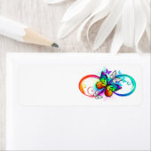 Helle Unendlichkeit mit Regenbogenschmetterling (Insitu)