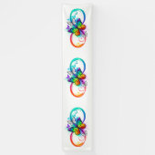 Helle Unendlichkeit mit Regenbogenschmetterling Banner (Vertikal)