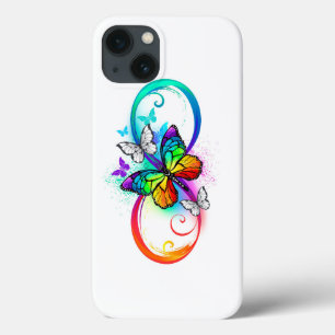 Helle Unendlichkeit mit Regenbogenschmetterling Case-Mate iPhone Hülle