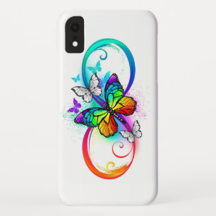Helle Unendlichkeit mit Regenbogenschmetterling Case-Mate iPhone Hülle