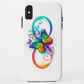 Helle Unendlichkeit mit Regenbogenschmetterling Case-Mate iPhone Hülle (Rückseite)