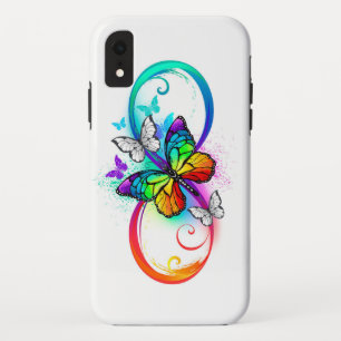 Helle Unendlichkeit mit Regenbogenschmetterling Case-Mate iPhone Hülle