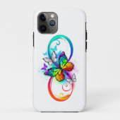 Helle Unendlichkeit mit Regenbogenschmetterling Case-Mate iPhone Hülle (Rückseite)