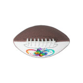 Helle Unendlichkeit mit Regenbogenschmetterling Football (Vorderseite)