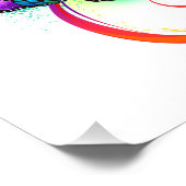 Helle Unendlichkeit mit Regenbogenschmetterling Fotodruck (Ecke)