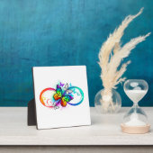 Helle Unendlichkeit mit Regenbogenschmetterling Fotoplatte (InSitu)