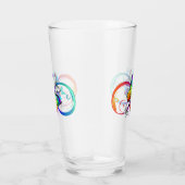 Helle Unendlichkeit mit Regenbogenschmetterling Glas (Rechts)