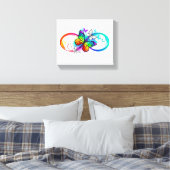 Helle Unendlichkeit mit Regenbogenschmetterling Leinwanddruck (Insitu (Schlafzimmer))