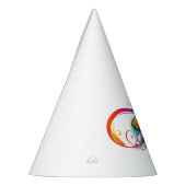 Helle Unendlichkeit mit Regenbogenschmetterling Partyhütchen (Links)