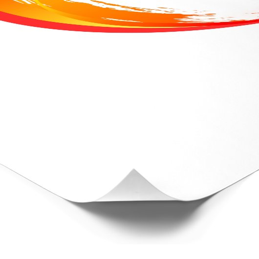 Helle Unendlichkeit mit Regenbogenschmetterling Poster (Ecke)