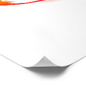 Helle Unendlichkeit mit Regenbogenschmetterling Poster (Ecke)