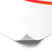 Helle Unendlichkeit mit Regenbogenschmetterling Poster (Ecke)