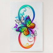Helle Unendlichkeit mit Regenbogenschmetterling Puzzle (Vertikal)