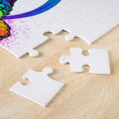 Helle Unendlichkeit mit Regenbogenschmetterling Puzzle (Seite)