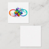 Helle Unendlichkeit mit Regenbogenschmetterling Rabattkarte (Vorne/Hinten)