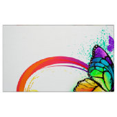 Helle Unendlichkeit mit Regenbogenschmetterling Stoff (Fat Quarter (45,7 x 55,9 cm))