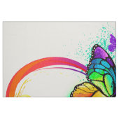 Helle Unendlichkeit mit Regenbogenschmetterling Stoff (Fat Quarter (45,7 x 55,9 cm))