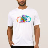 Helle Unendlichkeit mit Regenbogenschmetterling T-Shirt (Vorderseite)