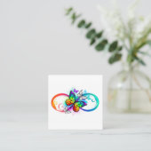 Helle Unendlichkeit mit Regenbogenschmetterling Terminkarte (Stehend Vorderseite)