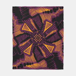 Helle universelle quadratische Ornamente. Linien, Fleecedecke