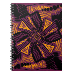 Helle universelle quadratische Ornamente. Linien,  Notizblock