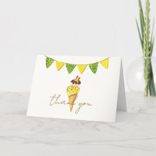 Helle Vanilla The Scoop Ice Cream Baby Dusche Dankeskarte