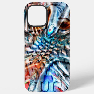 Helle, verdrehte farbige Seide oder Gefieder iPhone 12 Pro Max Hülle